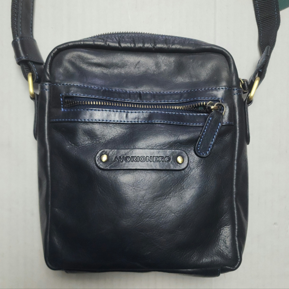NWT! Italian Leather Crossbody Purse Bag Pocketbook - Picture 10 of 10